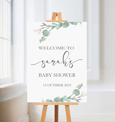 Blue Gum Greenery A3 welcome Poster - Digital File